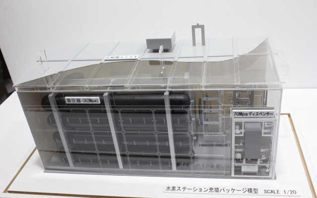 オフサイト型水素ステーション、ハイレグラスの模型