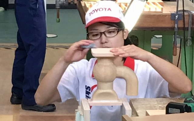 木型職で金メダルを獲得した松添美海（まつぞえみうみ）さん