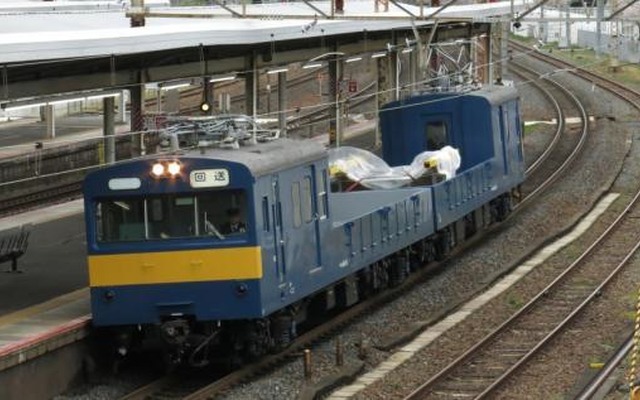 配給車のクル144形・クモル145形。12月に京都鉄道博物館で展示される。
