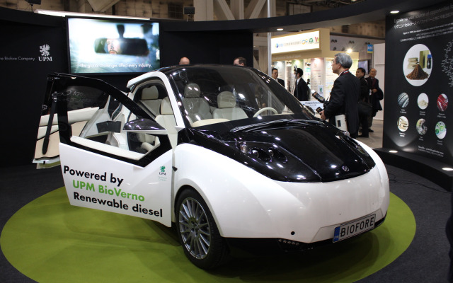 The Biofore Concept Carと名付けられたUPMのコンセプトカー。