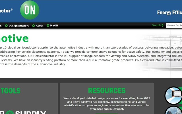 オン・セミコンダクターの公式サイト