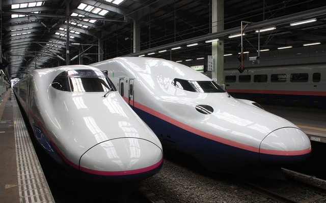 上越新幹線の新潟駅。ここから車庫への回送線を活用して新潟空港に延伸する構想がある。