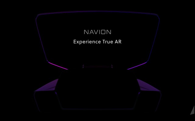 ウェイレイ社のホログラフィックARナビゲーション「NAVION」のイメージ