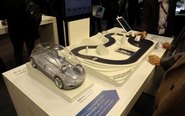 ボッシュのブースではMEMSをメインに展示