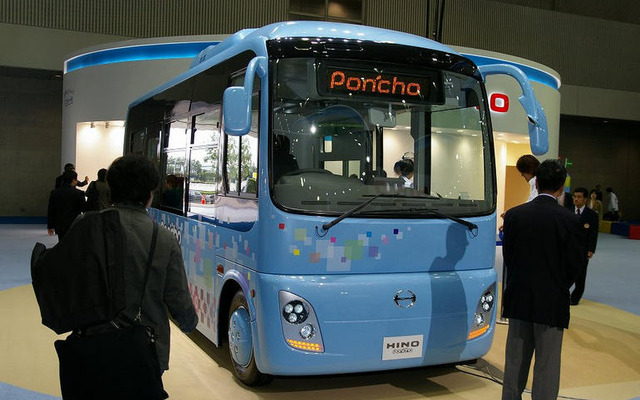 【東京モーターショー07】一服しながら…日野 ポンチョ 旅カフェ