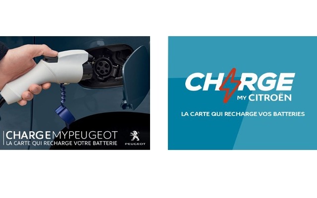 プジョー車の顧客向け「ChargeMyPeugeot」とシトロエン車の顧客向け「ChargeMyCitroen」