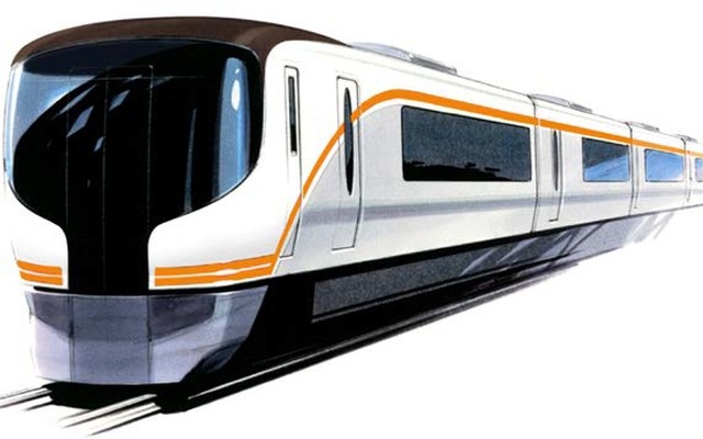 今年度中に試験走行車が新製されるという、ハイブリッド式次世代特急型気動車のイメージ。