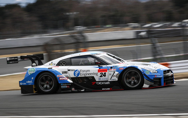 GT500クラスのトップタイムをマークした#24 GT-R。