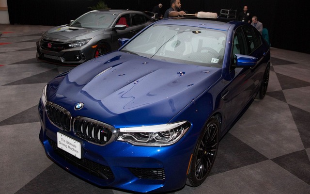 2018ワールドパフォーマンスカーを受賞したBMW M5 新型（ニューヨークモーターショー2018）