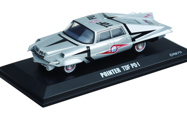 ウルトラ警備隊 ポインターのミニカー＆切手セット、6000個限定