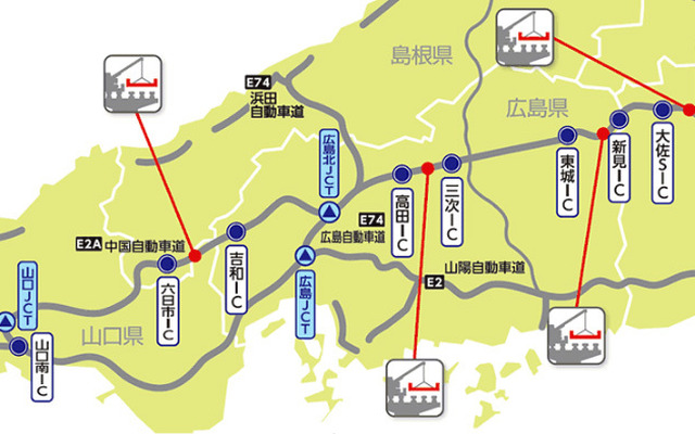 交通規制を実施する区間・工事規制箇所