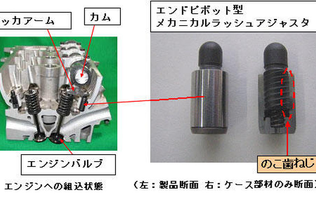 NTN、エンジン小型化に貢献するメカニカルラッシュアジャスタを開発