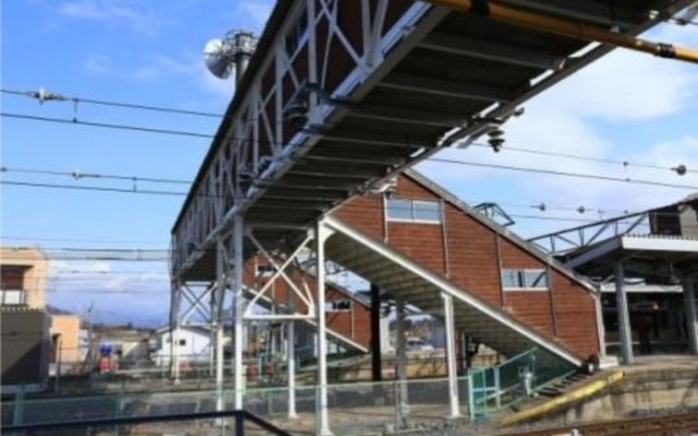 下今市駅の旧跨線橋。