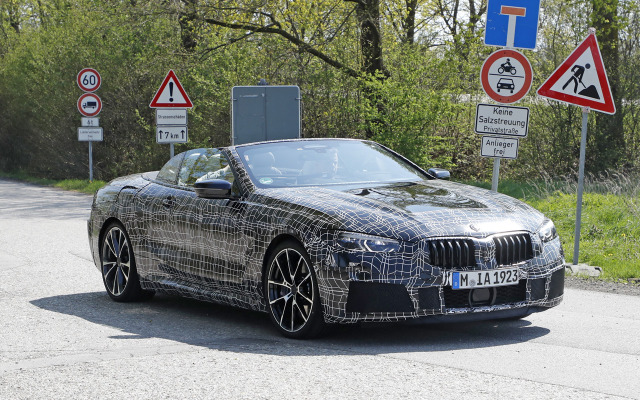 BMW 8シリーズカブリオレ スクープ写真