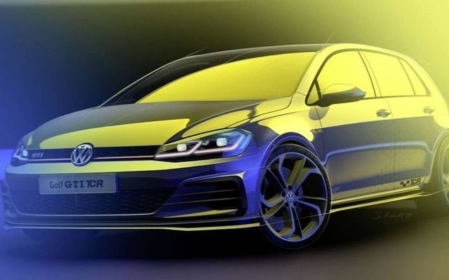 VWゴルフGTI TCR のティザースケッチ