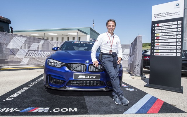 MotoGPの2018年の年間予選最速者に贈呈されるBMW M3 CS