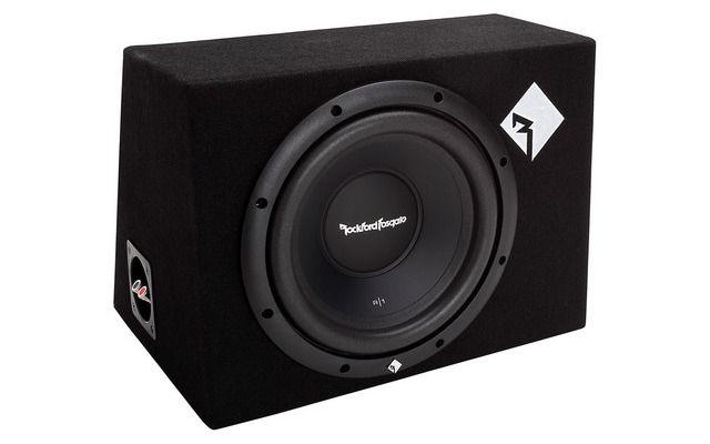 コンプリートウーファーボックスの1例。ロックフォード・フォズゲート R1-1X10。