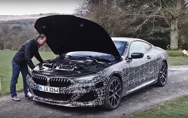 BMW 8シリーズクーペ 新型のティザーイメージ