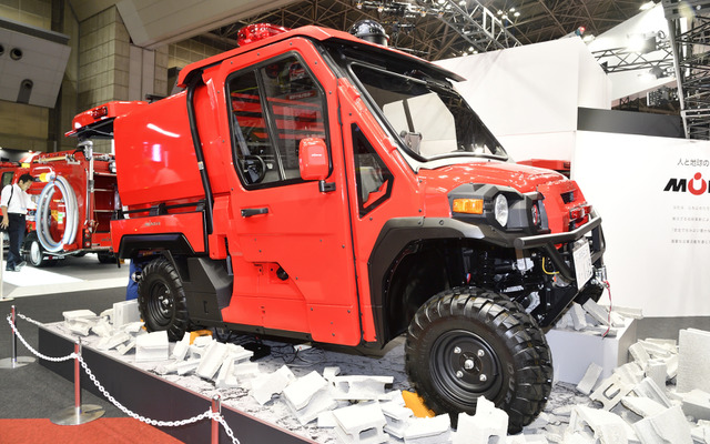 モリタの新型消防車「小型オフロード消防車 Red Ladybug」（東京国際消防防災展2018）