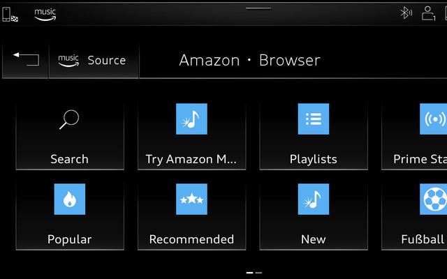アウディMMIに統合されたAmazon Music