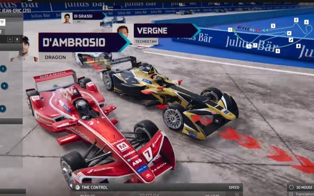 フォーミュラEのレースにリアルタイムでオンライン参戦できるレースゲーム「Formula E Live Ghost Racing Game」