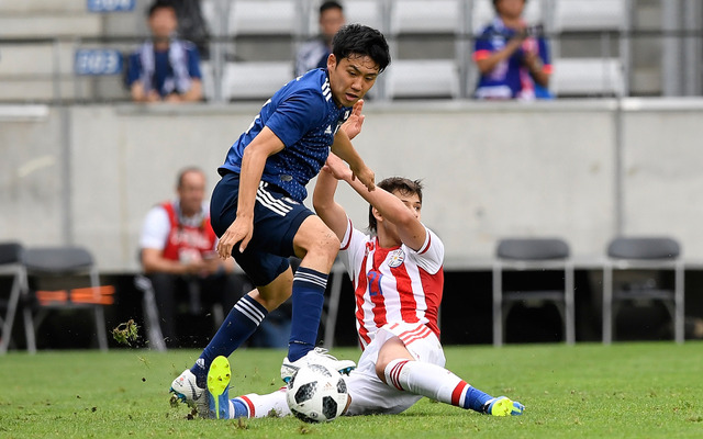 国際親善試合、日本対パラグアイ（6月12日、オーストリア、インスブルック）　(c) Getty Images