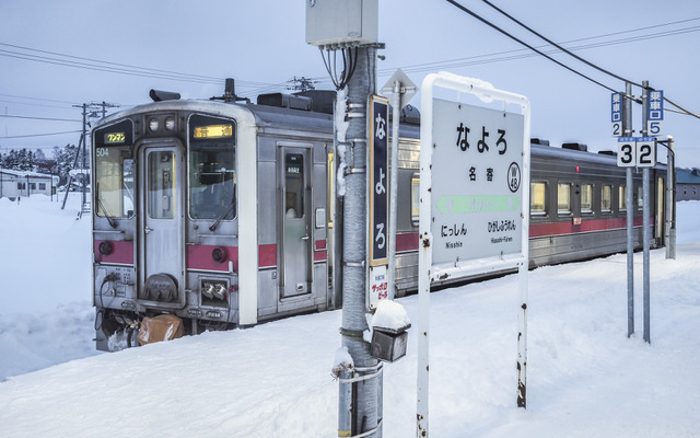 輸送密度が200人以上2000人未満となる宗谷本線名寄～稚内間の列車。