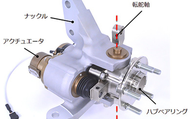 ステアリング補助機能付ハブベアリング「sHUB」