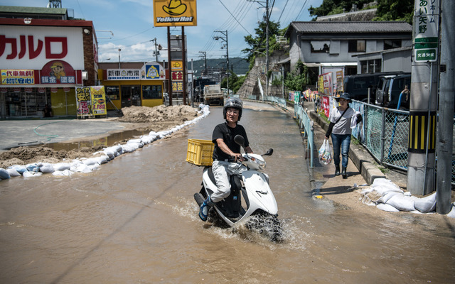 平成30年7月豪雨（7月10日、広島市）　(c) Getty Images