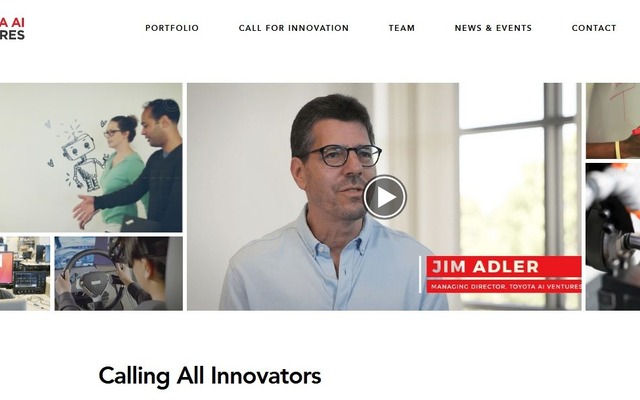 トヨタAIベンチャーズのベンチャー企業を支援するグローバルプログラム「Call for Innovation」公式サイト