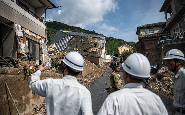 平成30年7月豪雨（7月8日、広島県）　(c) Getty Images