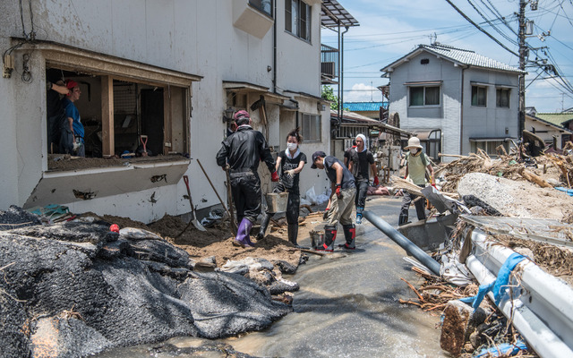 平成30年7月豪雨（7月10日、広島市）　(c) Getty Images