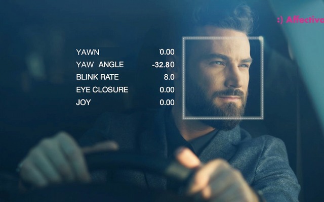 運転者の表情分析イメージ画像