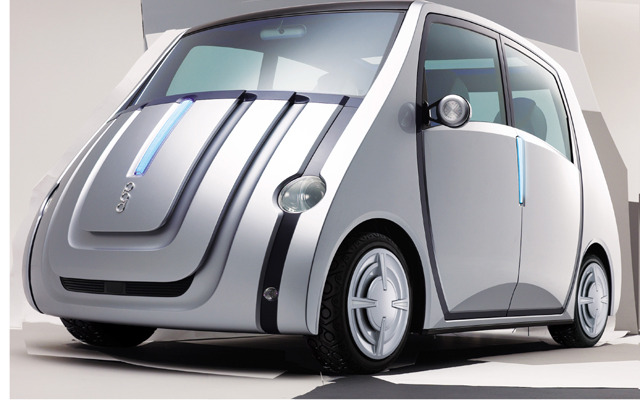 【東京ショー2001出品車】人が乗れる4輪ロボペット、トヨタ/ソニー『pod』