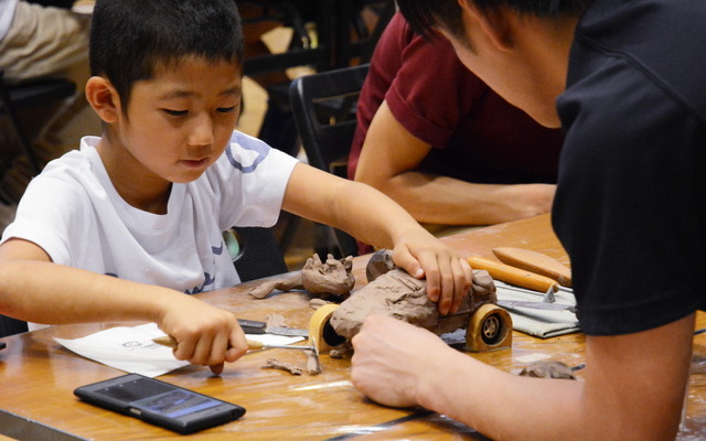「子供カーモデラー教室」の様子