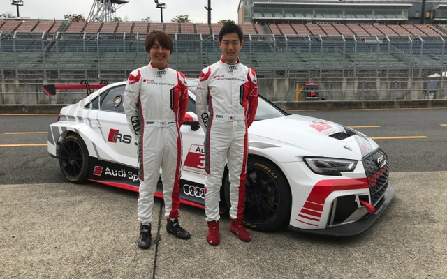 スーパー耐久にスポット参戦する大岩浩気さん（右）