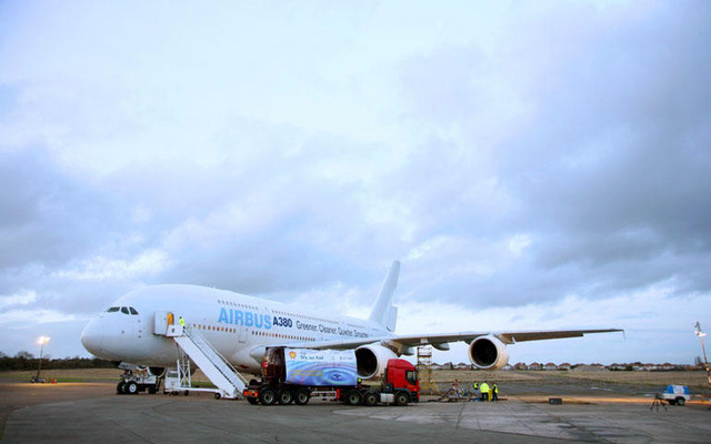 エアバス A380、世界初のGTL飛行