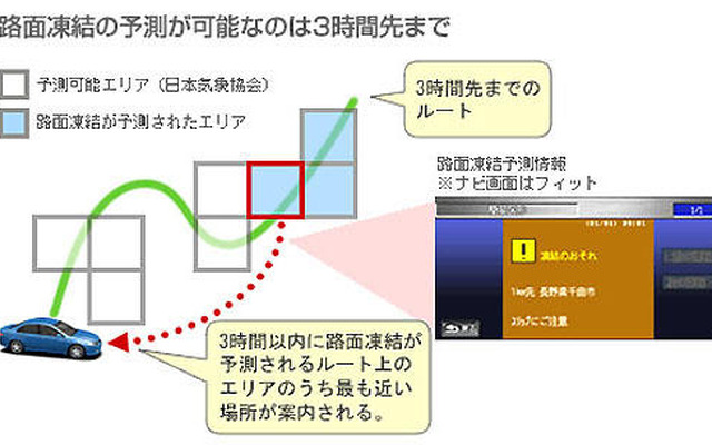 インターナビ、路面凍結情報を配信