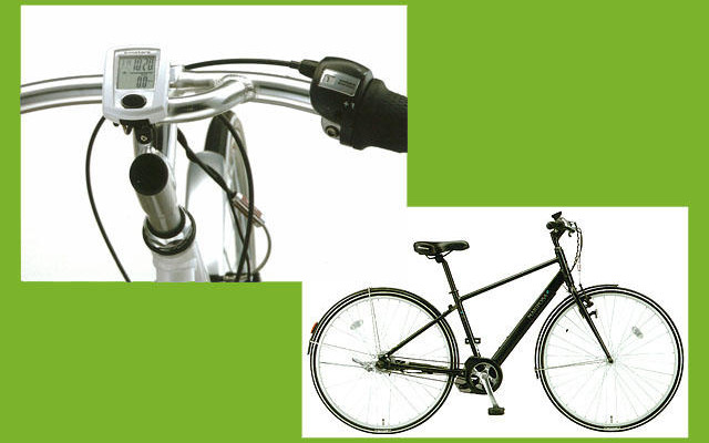 SNSにつながるメーター…ブリヂストン 都市生活自転車