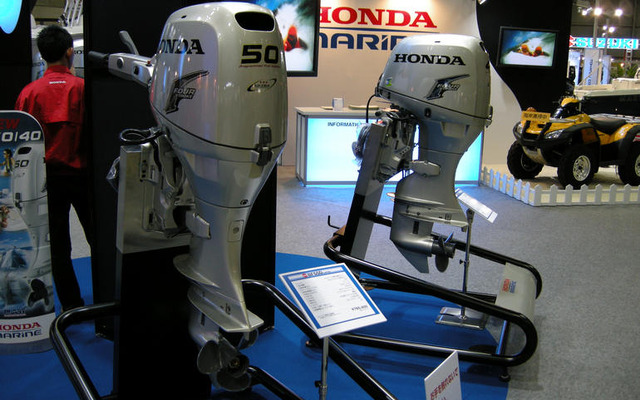 【ボートショー08】ホンダ、船外機の低燃費をアピール