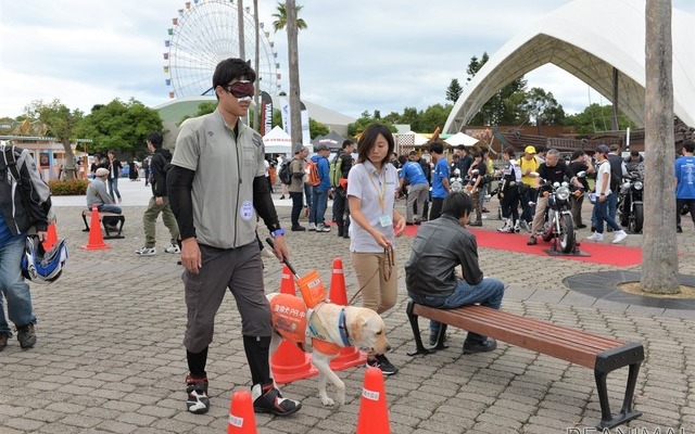 「YAMAHA NICE RIDE募金」バイクイベントでの歩行体験会