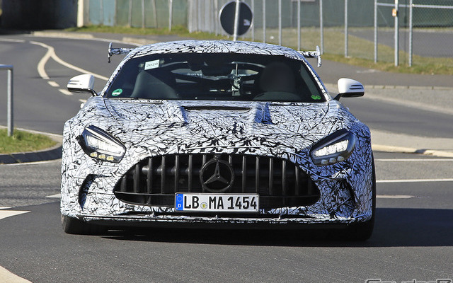 メルセデス AMG GT R ブラックシリーズ 開発車両 スクープ写真