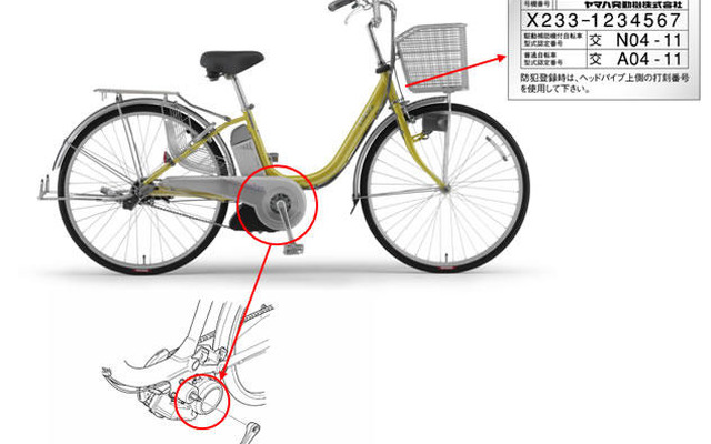 【無償修理】ヤマハ製ドライブ搭載の電動自転車…軽傷事故7件