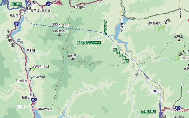 MapFan Web、東海北陸自動車道 全線開通に対応