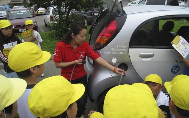 三菱 i MiEV 「将来はこんな車に乗ってみたい」…北海道の小学生