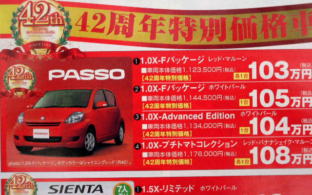 【トヨタ値引き情報】この価格でコンパクトカーを購入できる!!