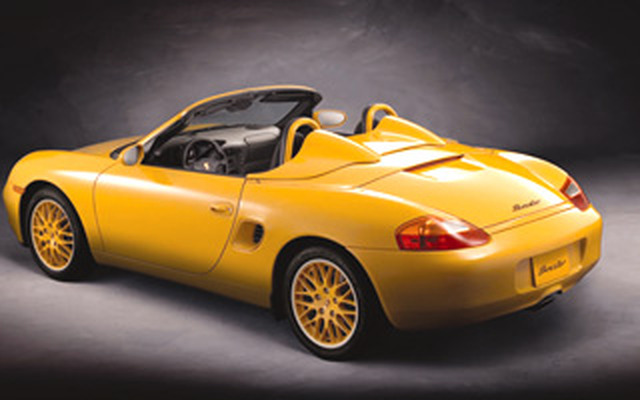ポルシェ 981 ボクスター S 2012 イエロー (ミニカー) - ホビー