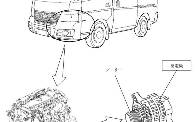 【リコール】日産 キャラバン などの発電機