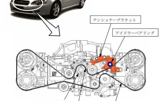 【リコール】スバル レガシィ のタイミングベルト