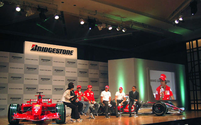 【ブリヂストンF1】日本GP直前会見…豪華！ フェラーリとマクラーレンの4名